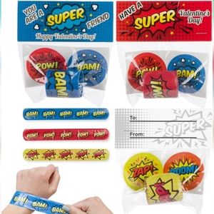 Valentines Gifts for Kids Slap Bracelets 30 Pack